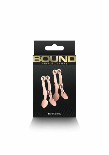 NS Novelties Bound Adjustable Nipple Clamps C1 Nickel-Free Metal