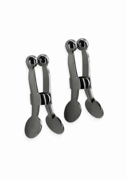 NS Novelties Bound Adjustable Nipple Clamps C1 Silicone Tips Metal
