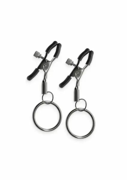 NS Novelties Bound Adjustable Nipple Clamps C2 Nickel-Free Silicone Tips