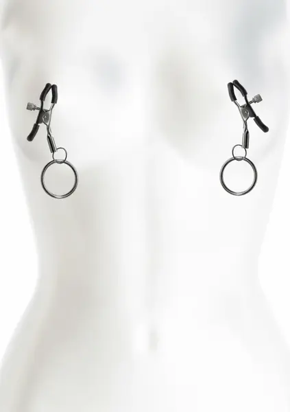 NS Novelties Bound Adjustable Nipple Clamps C2 Nickel-Free Silicone Tips