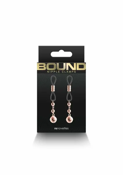 NS Novelties Bound D1 Adjustable Metal Clamps with Silicone Tips
