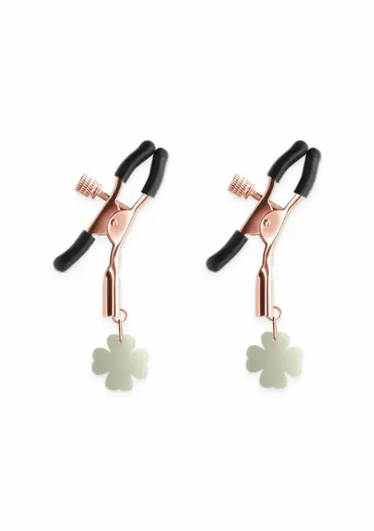 NS Novelties Bound Adjustable Nipple Clamps G4 Nickel-Free Silicone Tips