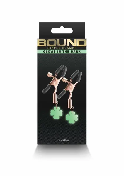 NS Novelties Bound Adjustable Nipple Clamps G4 Nickel-Free Silicone Tips