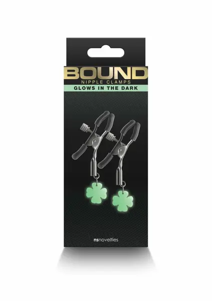 NS Novelties Bound G4 Adjustable Nipple Clamps, Silicone Tips, Metal