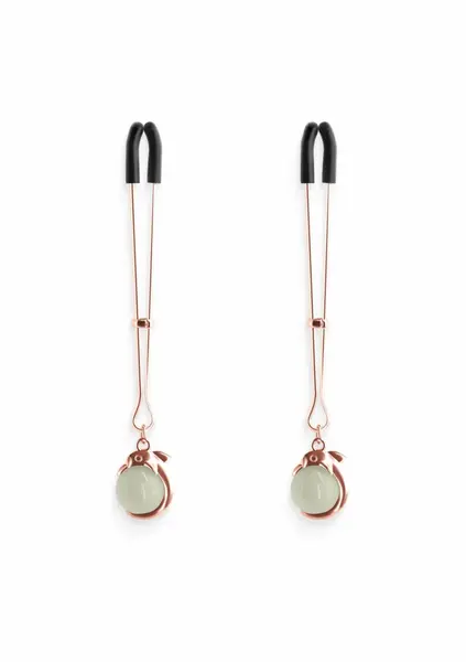 NS Novelties Nipple Clamps G1 Adjustable Metal with Silicone Tips