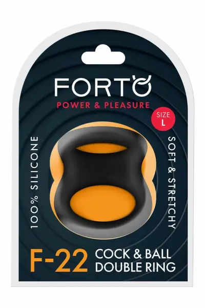 FORTO F-22 D Ring Large Black Premium Silicone System