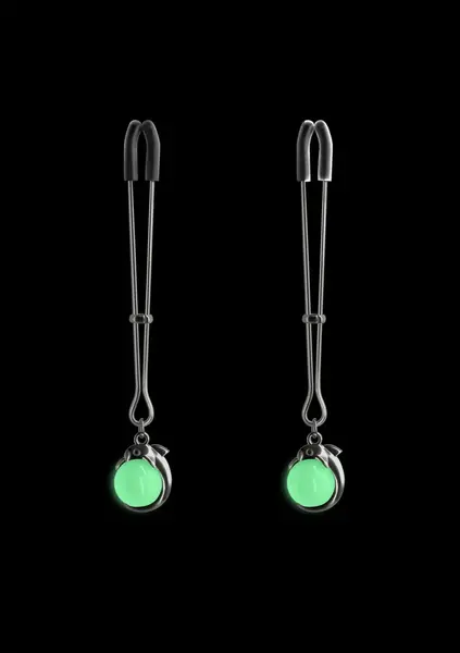 NS Novelties Nipple Clamps G1 Adjustable Silicone-Tipped Metal Clips