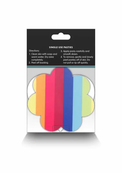 NS Novelties Pasties Heart & Flower 2 Pair - Decorative Adhesive Covers