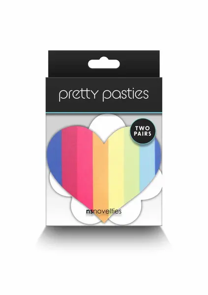 NS Novelties Pasties Heart & Flower 2 Pair - Decorative Adhesive Covers