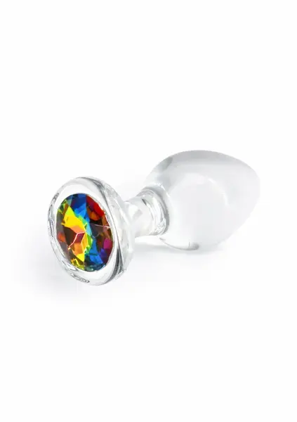 Crystal Desires Rainbow Gem Medium Borosilicate Plug Colorful Design