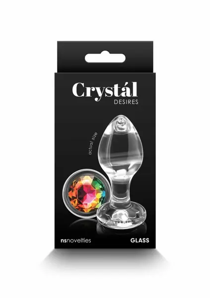 Crystal Desires Rainbow Gem Medium Borosilicate Plug Colorful Design