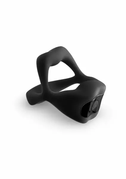 Techno Strobe Rechargeable Vibrating Ring with App Control, Black