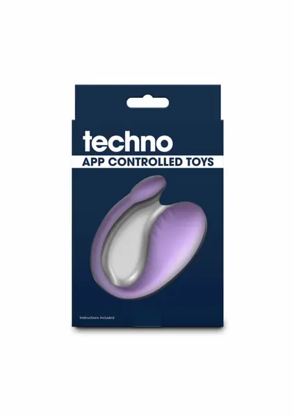 Techno Rave Silicone Intimate Device with App Control, Rechargeable, 10 Modes