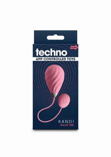 Techno Kandi Silicone Intimate Device with App Control, 19 Functions
