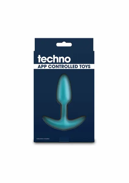 Techno Trance Vibrating Plug Silicone APP-Controlled 9 Functions Black