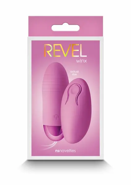 Revel Winx Vibrating Bullet with Wireless Remote, Platinum Silicone