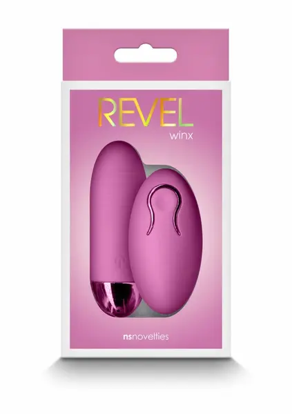 Revel Winx Vibrating Bullet with Wireless Remote, Platinum Silicone