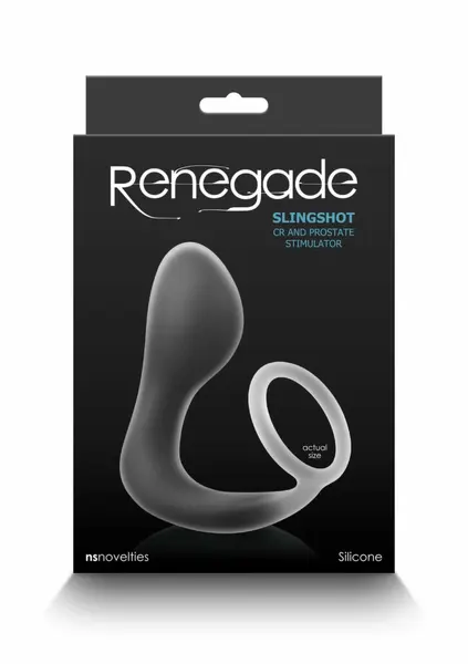 Renegade Slingshot Dual-Layer Silicone Wearable Ring & Plug Black
