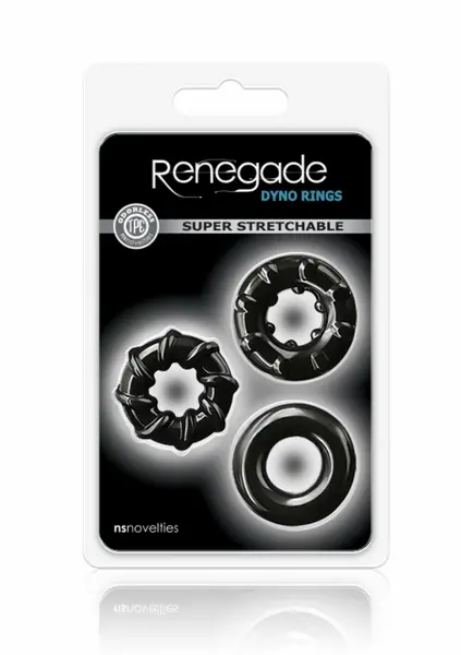 Renegade Dyno Rings Set - Flexible TPE, Assorted Sizes & Colors