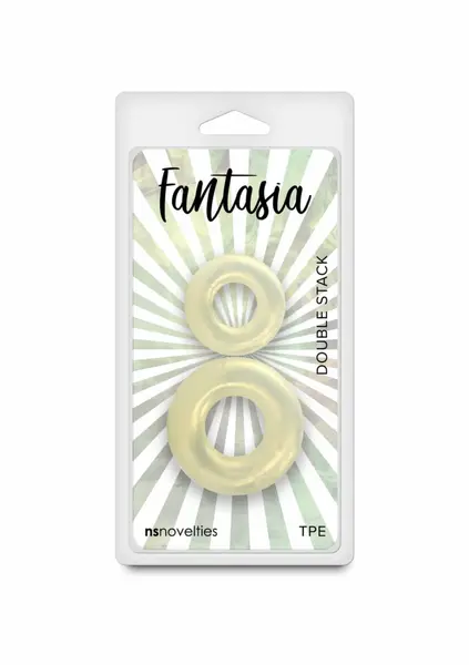 Fantasia Double Stack гъвкаво дилдо, сребристо