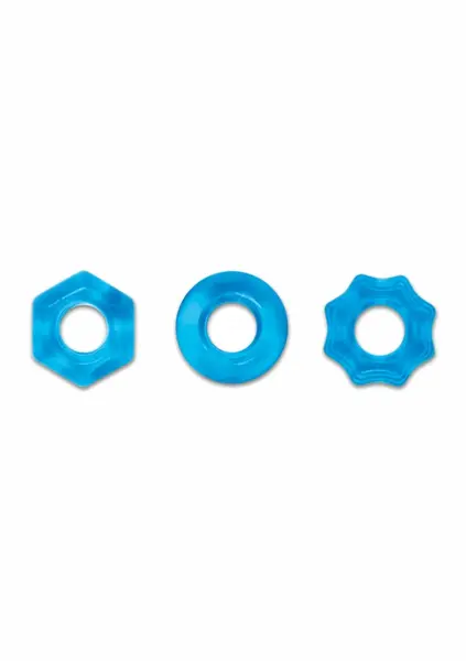 Renegade Chubbies Stackable Elastic Rings TPE Body Safe 3-Pack