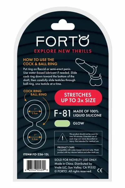 FORTO F-81 Double Ring 51mm Glow Premium Silicone System
