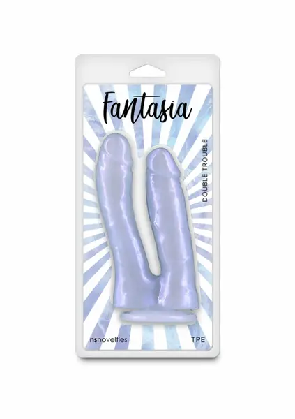 Fantasia Double Trouble гъвкаво двойно дилдо с блясък