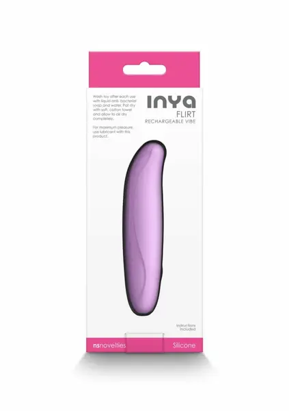 INYA Flirt Flexible Rechargeable Silicone Vibrator Pink