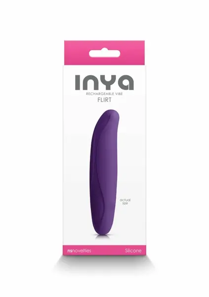 INYA Flirt Flexible Rechargeable Silicone Intimate Massager Pink