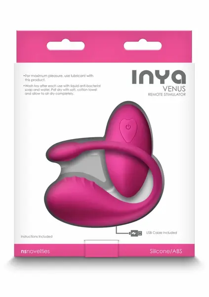 INYA Venus силиконов вибратор с дистанционно, розов