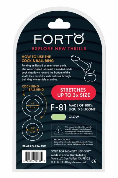 FORTO F-81 Double Ring 47mm Glow Premium Silicone System