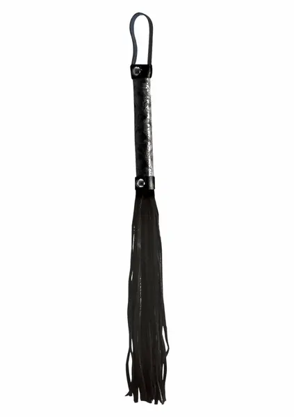 Sportsheets Whip Vinyl & Leather Black 45cm - Durable Play Accessory