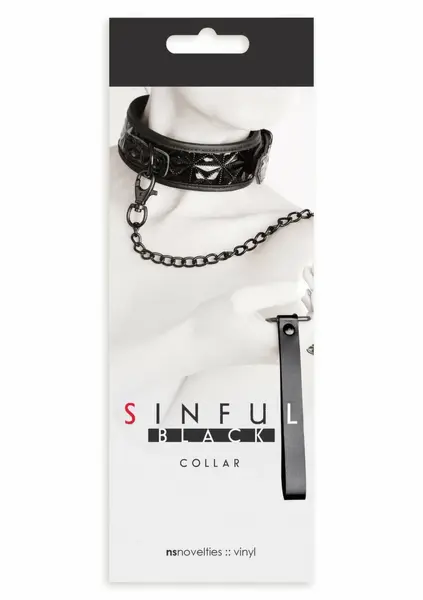 Sportsheets Collar Adjustable Vinyl-Neoprene Black 657447092244