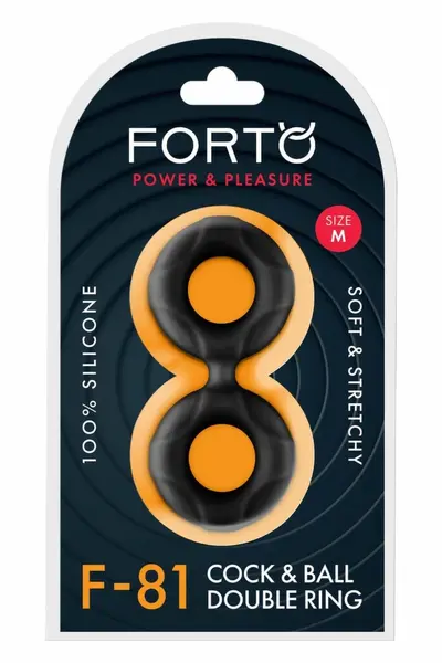 FORTO F-81 Double Ring 47mm Black Premium Silicone System