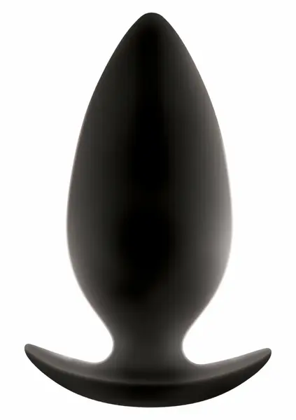 Renegade Spades Large Silicone Plug with T-Shaped Handle Black