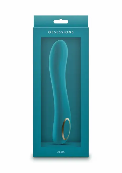 Obsessions Zeus Flexible Silicone Vibrating Device Rechargeable Blue
