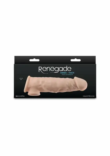 Renegade Annex Thick Liquid Silicone Anatomical Sleeve Black