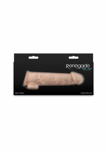 Renegade Annex Thick Liquid Silicone Anatomical Sleeve Black