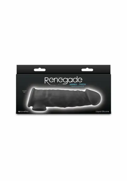 Renegade Annex Thick Liquid Silicone Intimate Sleeve Black