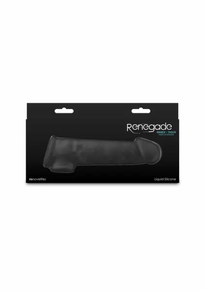 Renegade Annex Thick Liquid Silicone Intimate Sleeve Black