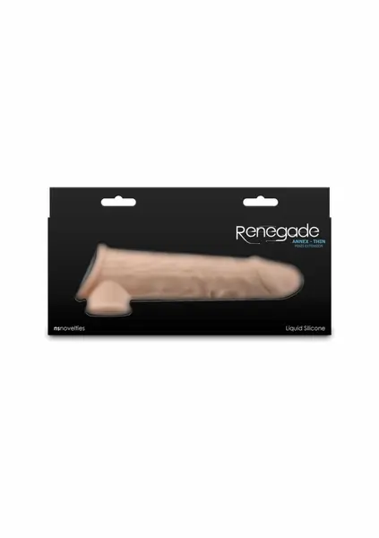Renegade Annex Thin Liquid Silicone Anatomical Sleeve Black