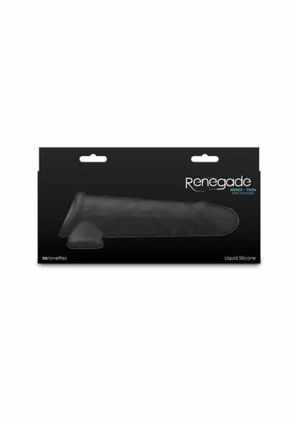 Renegade Annex Thin Liquid Silicone Anatomical Sleeve Black