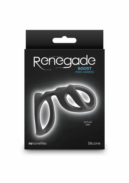 Renegade Boost Silicone Performance Harness Black Adjustable