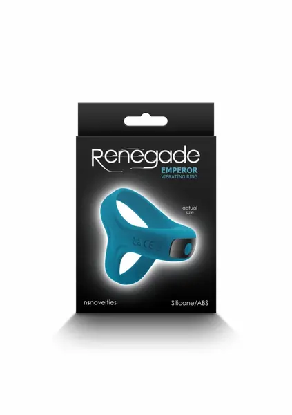 Renegade Emperor Rechargeable Vibrating Silicone Ring Black
