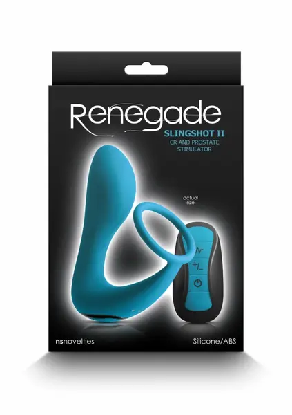 Renegade Slingshot II Silicone Remote Control Intimate Device Black