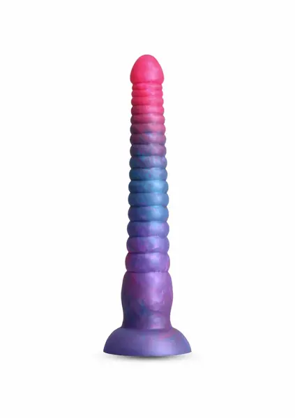 Colours Stacked 9 Inch Silicone Model, Tri-Colored, Satin Finish