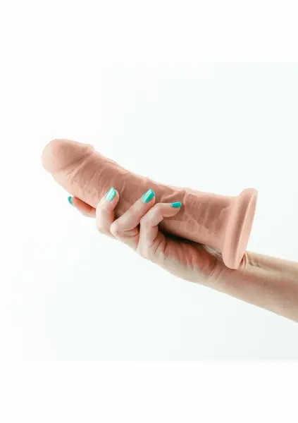 NS Novelties Colours Dual Density Wide 7 inch Platinum Silicone Model