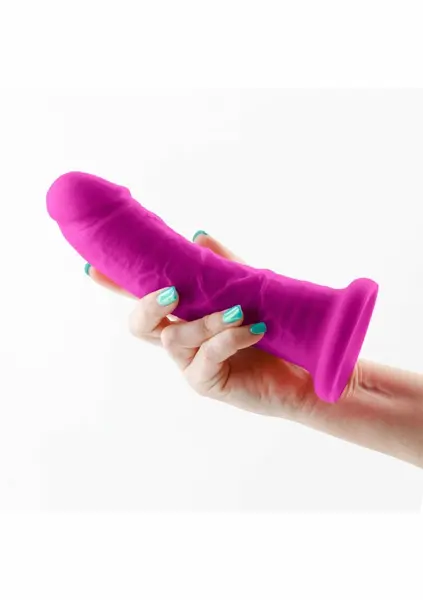 NS Novelties Colours Dual Density Wide 7 inch Platinum Silicone Model