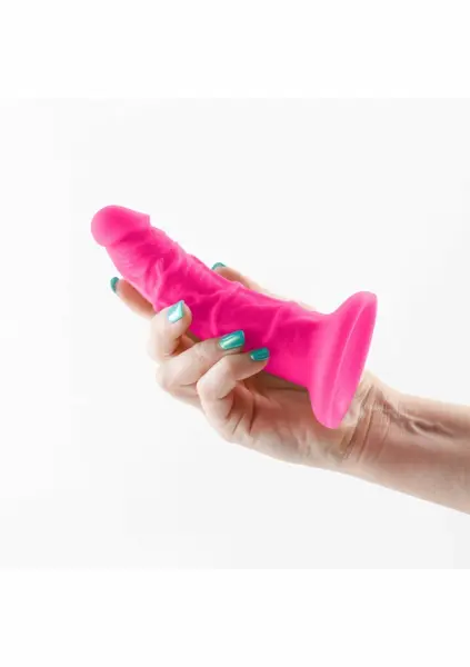 NS Novelties Colours Pleasures Thin 5 Inch Silicone Model, Pink