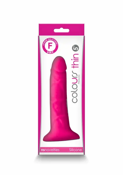 NS Novelties Colours Pleasures Thin 5 Inch Silicone Model, Pink